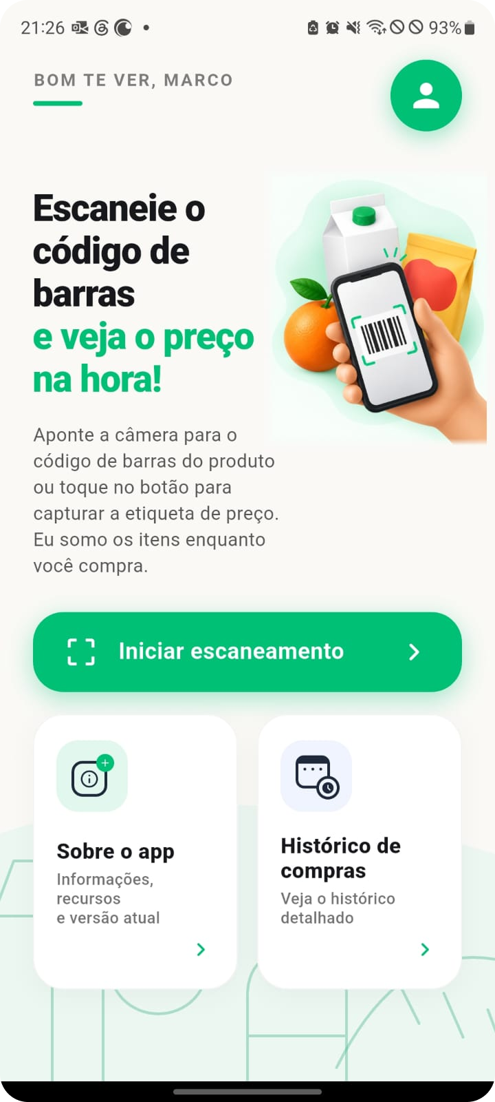 Scanpy Tela do Scanner